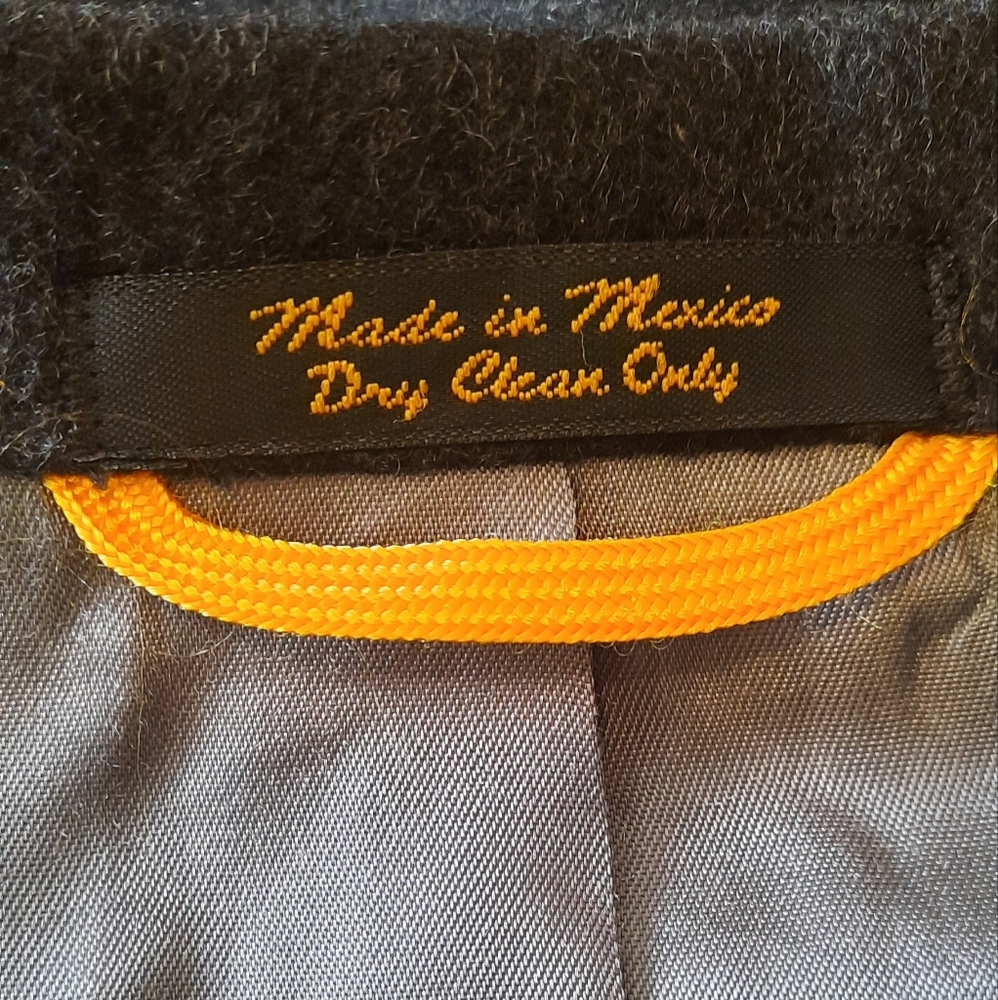 Bill Blass Mens 100%Cashmere Charcoal Gray Blazer Size 42 Regular - Picture 10 of 12